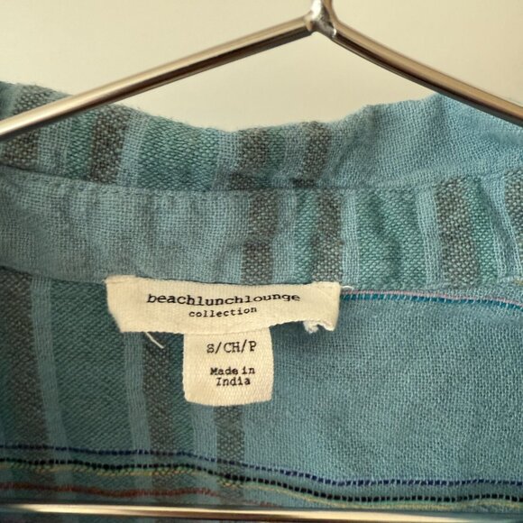 Beachlunchlounge Linen Plaid Shirt - Picture 2 of 4